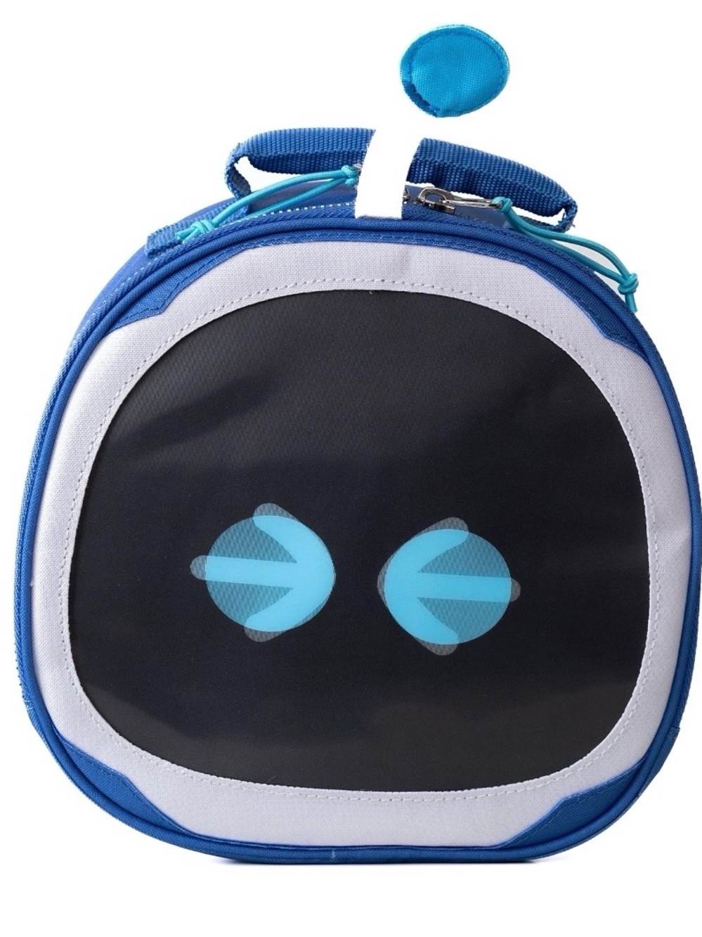 PlayStation Blue and Black Kids Robot Face Lunch Bag